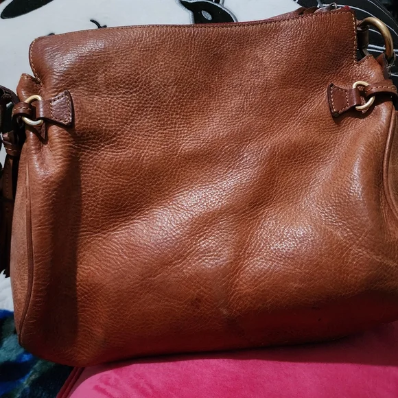 Dooney & Bourke Florentine Leather Tassel Medium Zip Hobo Handbag *callouts* - Picture 5 of 17